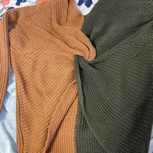 Fall Tied Cropped Sweater